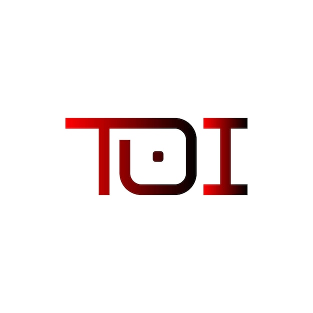 Logotipo TOI tipografía abstracta diseño vectorial mínimo moderno y sencillo