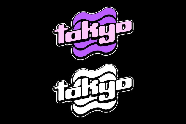 Vector logotipo de tokio con el título 'tokyo'