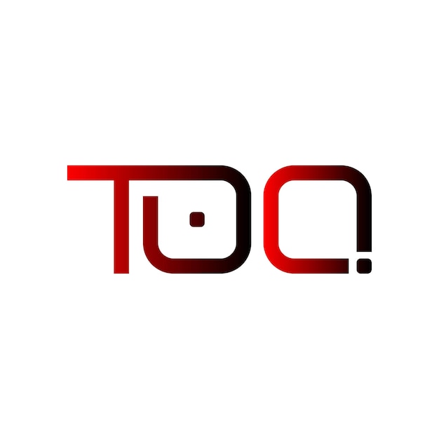 Logotipo TOQ tipografía abstracta diseño vectorial mínimo moderno y sencillo