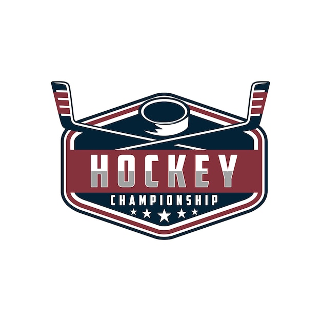 El logotipo del torneo de hockey en un estilo minimalista moderno