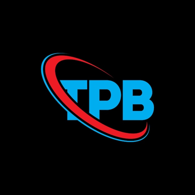 Logotipo TPB letra TPB diseño de letra TPB iniciales TPB logotipo vinculado con círculo y mayúscula monograma logotipo TPB tipografía para negocios de tecnología y marca inmobiliaria