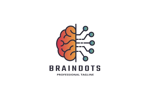 Logotipo de trabajo cerebral