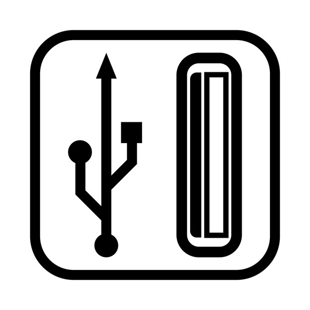 Logotipo de transferencia de datos USB