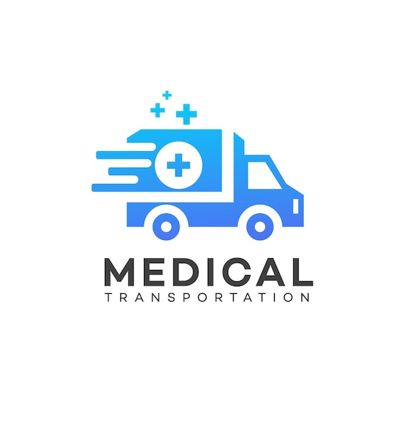 Vector logotipo del transporte médico