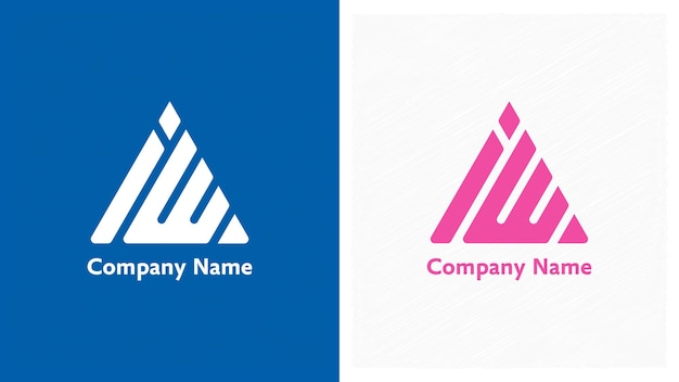 Vector un logotipo triangular iw