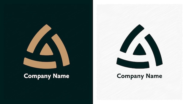 Un logotipo de triángulo CÍRCULO