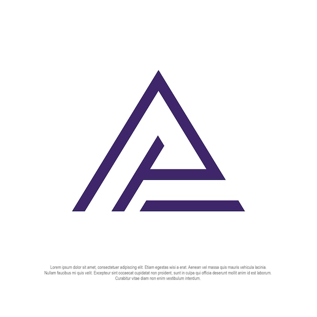 Un logotipo de triángulo