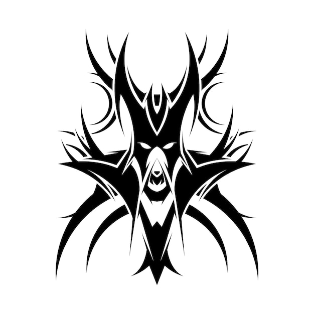 Logotipo tribal de anubis