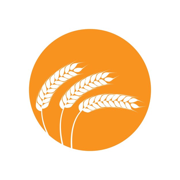 Logotipo de trigo de agricultura