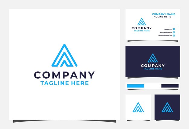 Logotipo de Triple A y tarjeta de presentación