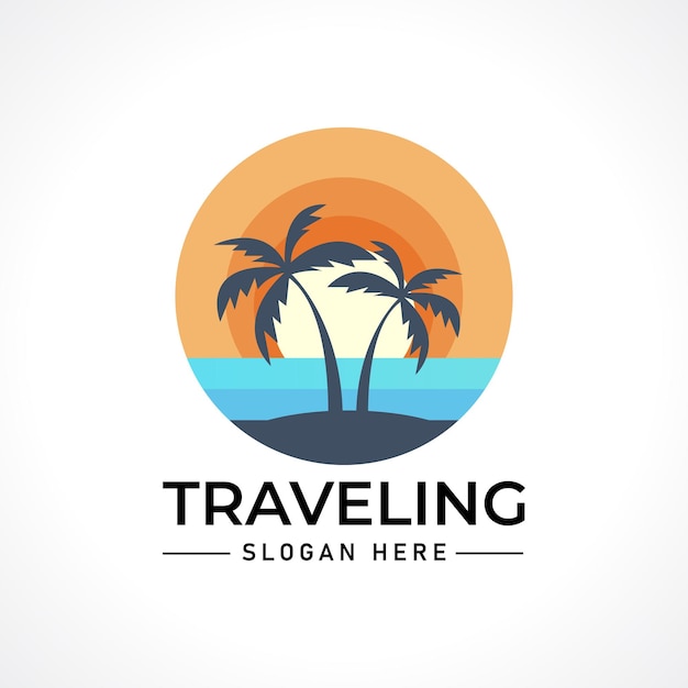El logotipo de Tropical Beach Sunset