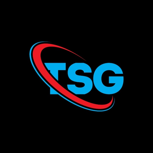 Logotipo de TSG Diseño del logotipo de la letra TSG Iniciales Logotipo TSG vinculado con círculo y mayúscula Logotipo del monograma Tipografía TSG para negocios tecnológicos y marca inmobiliaria