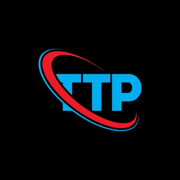 Logotipo TTP TTP letra TTP letra diseño de logotipo Iniciales TTP logotipo vinculado con círculo y mayúscula monograma logotipo TTP tipografía para negocios de tecnología y marca inmobiliaria
