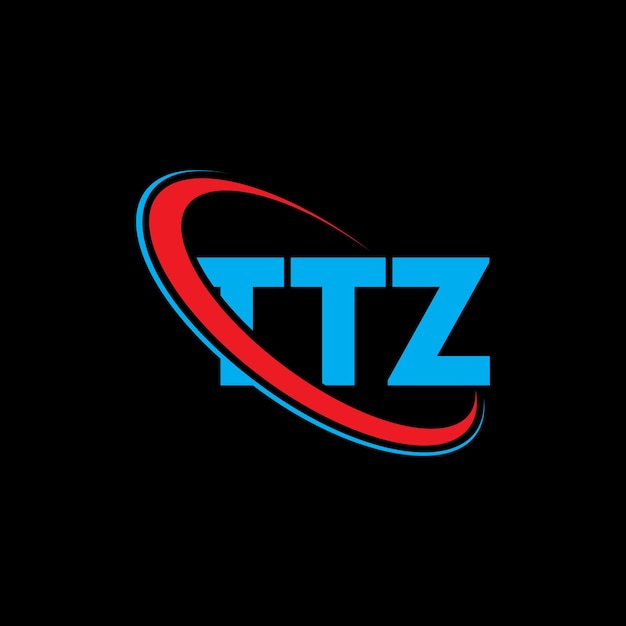 Logotipo TTZ letra TTZ letra diseño del logotipo Iniciales logotipo TTZ vinculado con círculo y mayúscula monograma logotipo TT Z tipografía para negocios tecnológicos y marca inmobiliaria