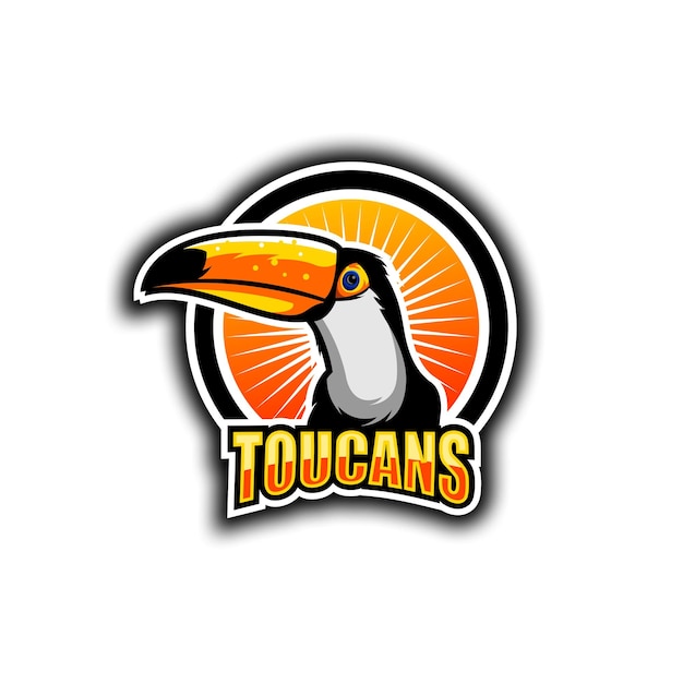 Logotipo de tucanes con un gran tucán en la parte delantera.
