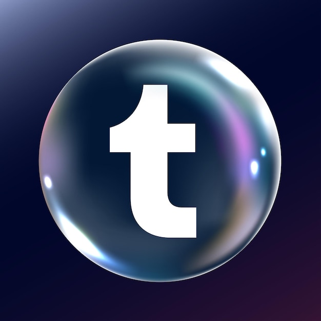 El logotipo de tumblr Diseño de íconos de estilo burbuja