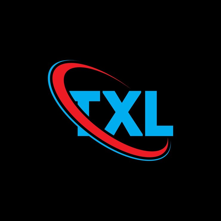 Vector logotipo txl diseño del logotipo de la letra txl iniciales logotipo de txl vinculado con círculo y monograma en mayúscula logotipo de la tipografía txl para negocios tecnológicos y marca inmobiliaria