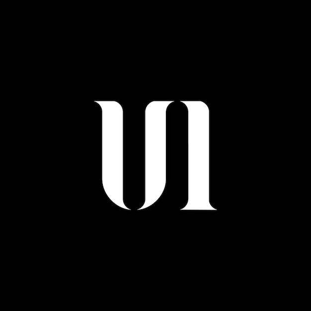 El logotipo de la U.I. tiene una letra inicial, un círculo vinculado, una mayúscula, un monograma, un logotipo de color blanco y un logotipo UI.
