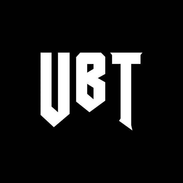 El logotipo de UBT es una combinación de colores en blanco y negro, un vector, un icono, un alfabeto y una tipografía.