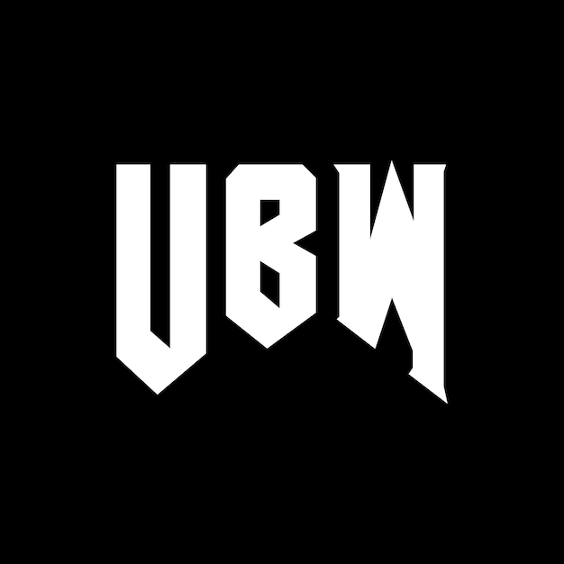 El logotipo de UBW es una combinación de colores en blanco y negro, el logotipo UBW es un vector, el icono UBW es el alfabeto UBW.