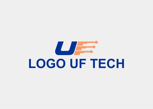 Logotipo uf tech nombre de la empresa