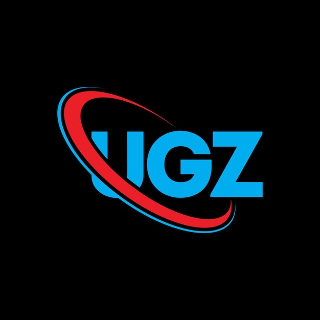 Logotipo UGZ letra UGZ letra diseño de logotipo Iniciales Logotipo UgZ vinculado con círculo y mayúscula Monograma logotipo UGZ tipografía para negocios tecnológicos y marca inmobiliaria