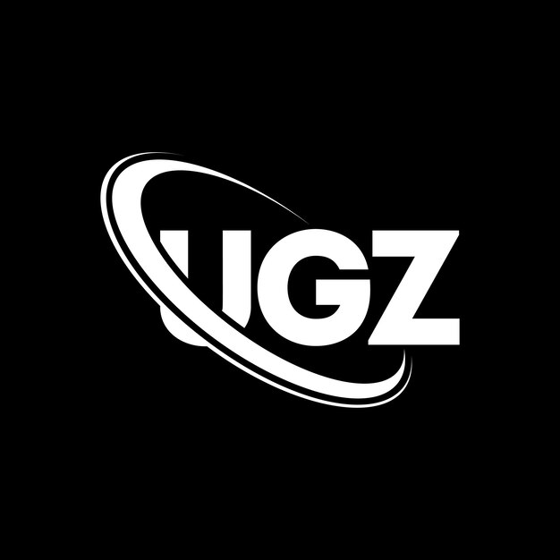 Logotipo UGZ letra UGZ letra diseño de logotipo Iniciales Logotipo UgZ vinculado con círculo y mayúscula Monograma logotipo UGZ tipografía para negocios tecnológicos y marca inmobiliaria