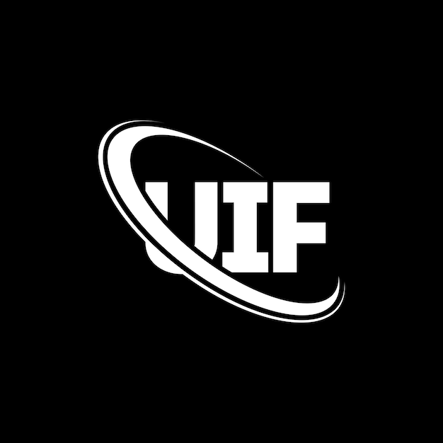 Logotipo UIF letra UIF letra diseño del logotipo Iniciales Logotipo de UIF vinculado con círculo y mayúscula Logotipo de monograma UIF tipografía para negocios tecnológicos y marca inmobiliaria