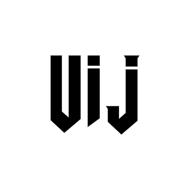 El logotipo de UIJ es una combinación de colores en blanco y negro, un vector de UIJ, un icono de UIJ y una tipografía de UIJ.