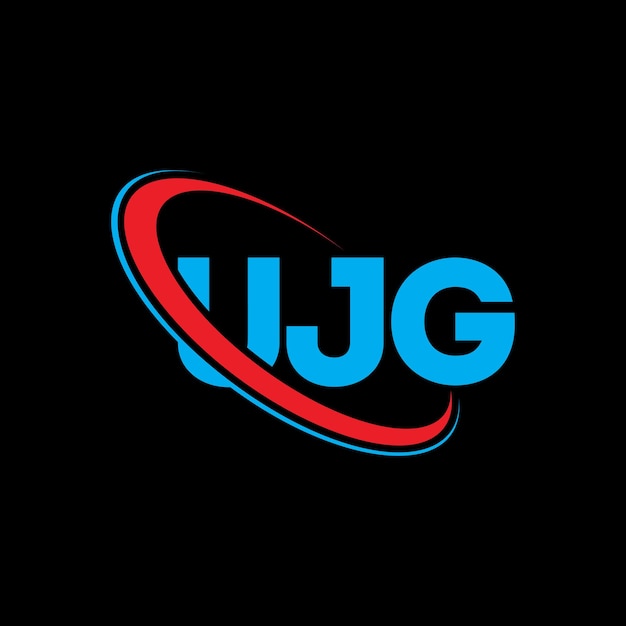 El logotipo de UJG, la letra UJG, el diseño del logotipo de la carta UJG, las iniciales del logotipo UJG vinculadas con un círculo y un monograma en mayúscula, el logotipo de UTG, la tipografía para el negocio tecnológico y la marca inmobiliaria.