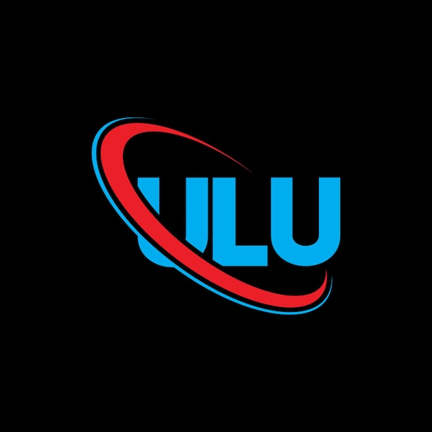 Logotipo ulu letra ulu letra diseño logotipo iniciales logotipo ulu vinculado con círculo y mayúscula monograma logo ulu tipografía para negocios de tecnología y marca inmobiliaria