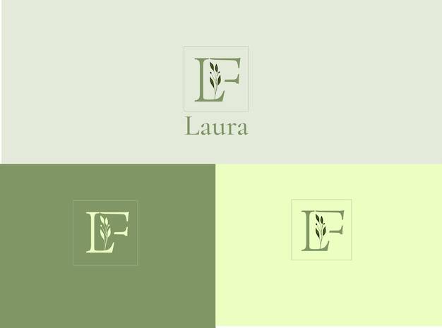 Logotipo único y memorable de las tiendas de flores de lujo