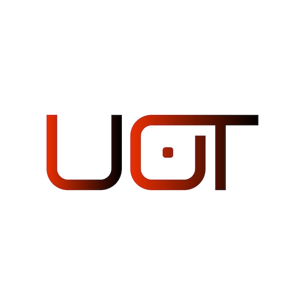 El logotipo de UOT es una tipografía abstracta, un diseño vectorial moderno y mínimo.