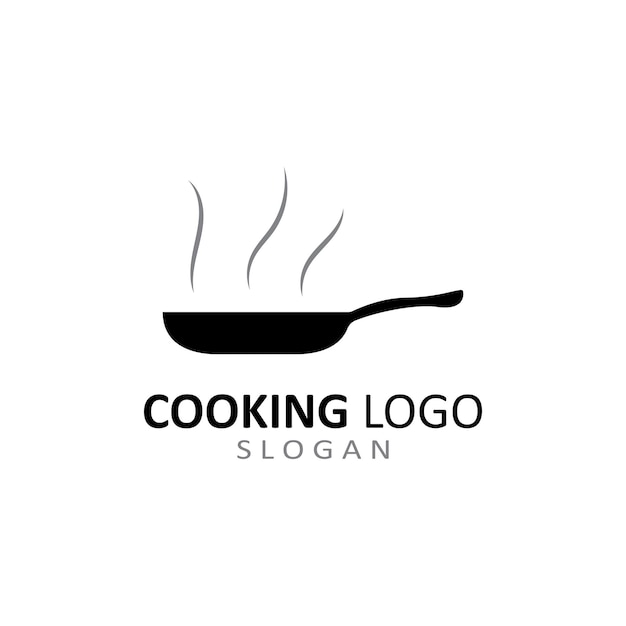 Logotipo de utensilios para cocinar con plantilla de vector de concepto