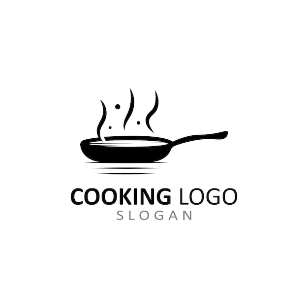 Logotipo de utensilios para cocinar con plantilla de vector de concepto