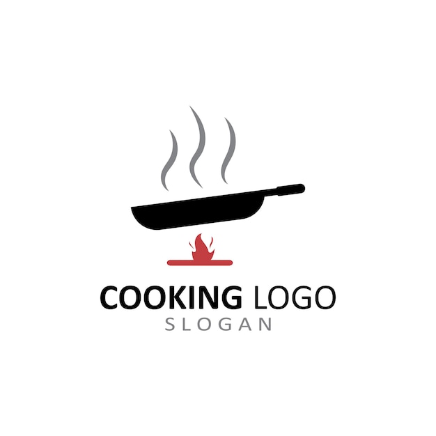 Logotipo de utensilios para cocinar con plantilla de vector de concepto