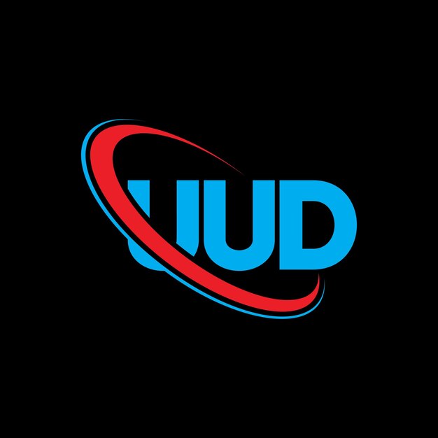 Logotipo UUD UUD letra UUD letra diseño de logotipo Iniciales Logotipo UOD vinculado con círculo y mayúscula logotipo monograma UUD tipografía para negocios tecnológicos y marca inmobiliaria