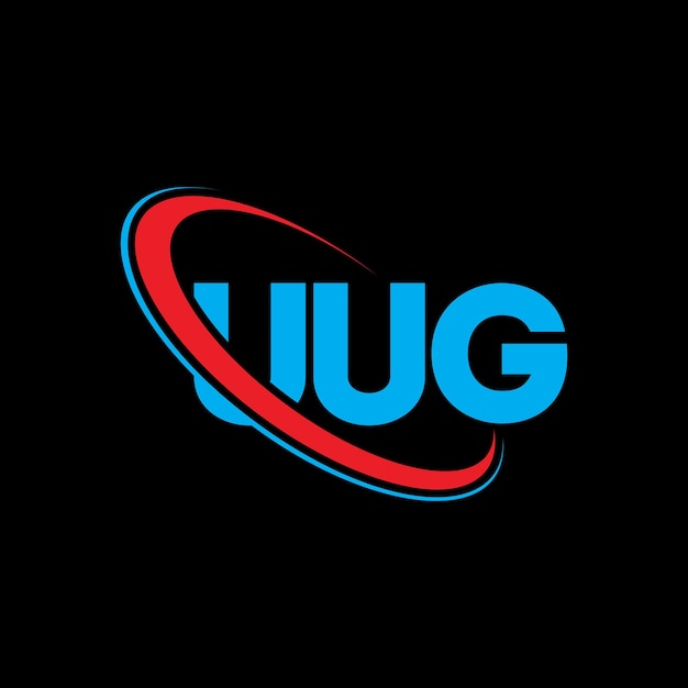 Logotipo UUG UUG letra UUG letra diseño de logotipo Iniciales Logotipo UUD vinculado con círculo y mayúscula Monograma logotipo UUG tipografía para negocios tecnológicos y marca inmobiliaria