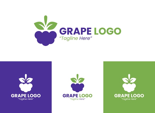 El logotipo de la uva