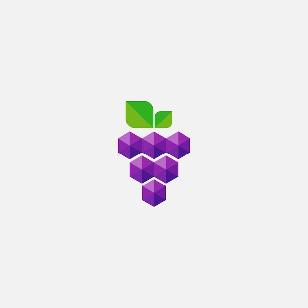 Vector logotipo de uvas