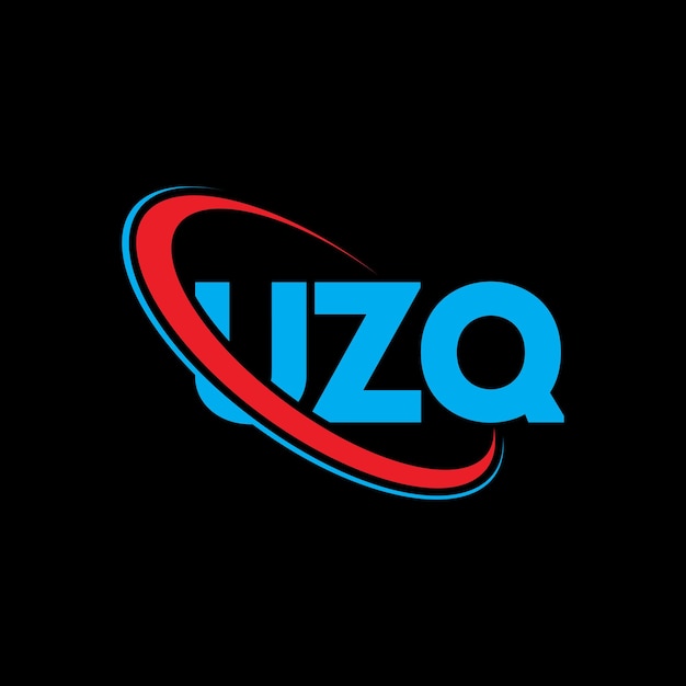 Logotipo UZQ UZQ letra UZQ carta diseño de logotipo Iniciales logotipo UZ Q vinculado con círculo y mayúscula logotipo monograma UZQ tipografía para negocios tecnológicos y marca inmobiliaria