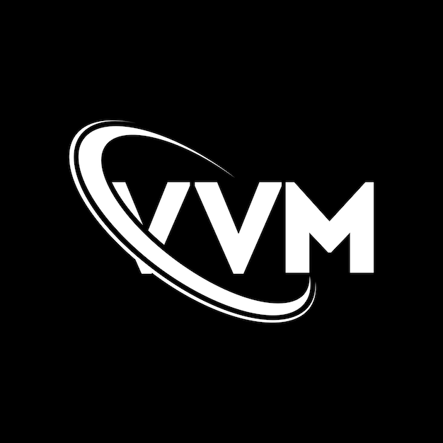 Logotipo V V V M letra V V M logotipo diseño de letras iniciales V V M Logotipo vinculado con círculo y mayúscula logotipo V V M tipografía para negocios de tecnología y marca inmobiliaria