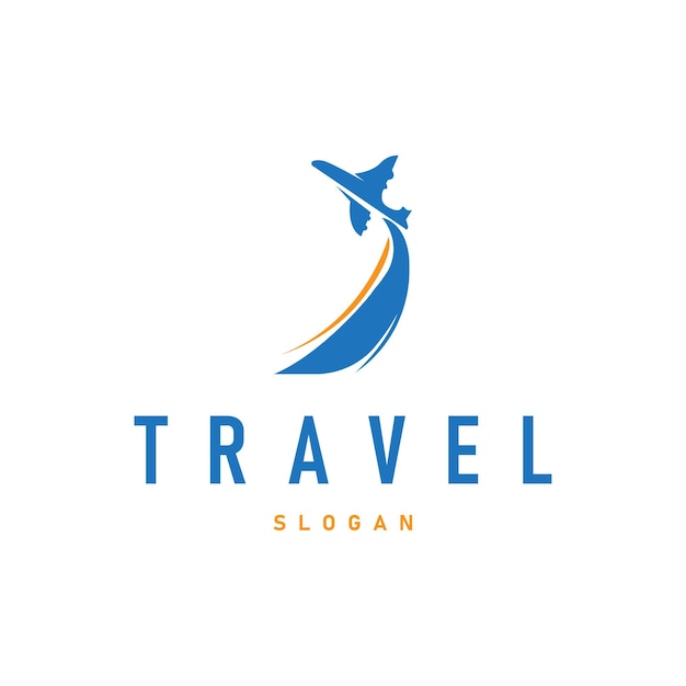 logotipo de vacaciones entretenimiento diseño de plantilla de viaje con concepto de avión símbolo de ilustración