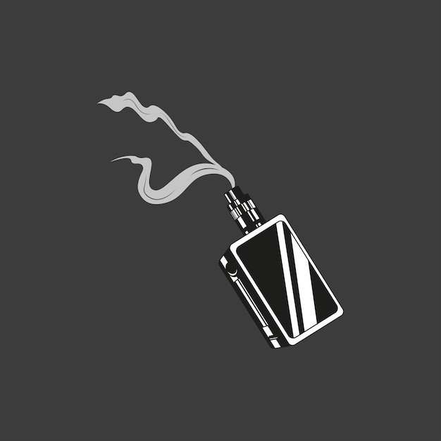 Logotipo de vape monocromo