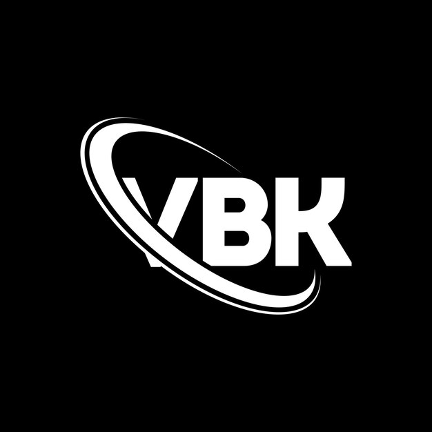 Logotipo VBK VBK letra VBK carta diseño del logotipo Iniciales logotipo VBk vinculado con círculo y mayúscula logotipo monograma VBK tipografía para negocios tecnológicos y marca inmobiliaria