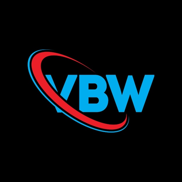 Logotipo VBW VBW letra VBW diseño de logotipo de letra Iniciales Logotipo de VBW vinculado con círculo y mayúscula Logotipo de monograma VBW tipografía para negocios tecnológicos y marca inmobiliaria