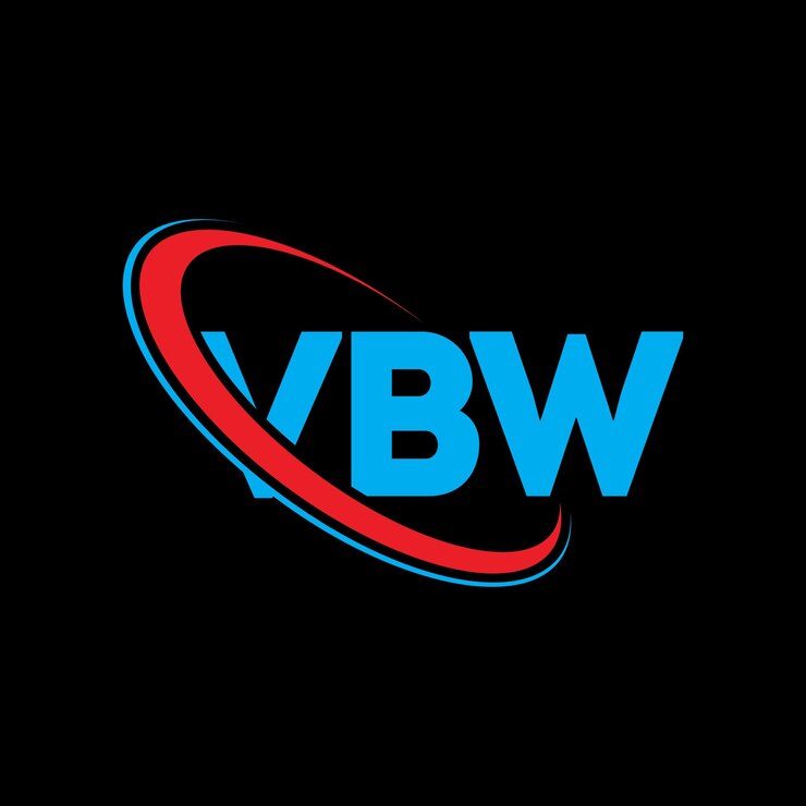 Vector logotipo vbw vbw letra vbw diseño de logotipo de letra iniciales logotipo de vbw vinculado con círculo y mayúscula logotipo de monograma vbw tipografía para negocios tecnológicos y marca inmobiliaria