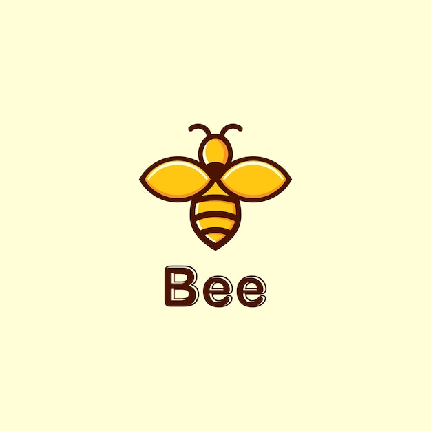 Logotipo de vector de abeja