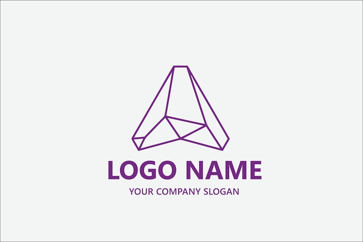 Vector un logotipo de vector abstracto en forma