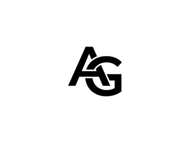 El logotipo del vector AG GA